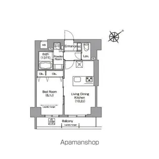 HF押上レジデンス【1階】の間取り