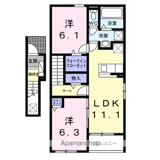 ベリッシマ Ⅰ【2階】の間取り