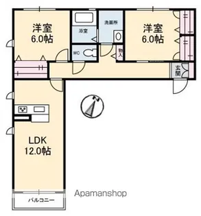 メゾン・プレジール津森【2階】の間取り