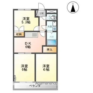 ヴィンテージ桜【2階】の間取り