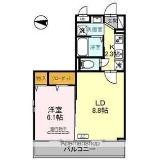サンリリオ【3階】の間取り