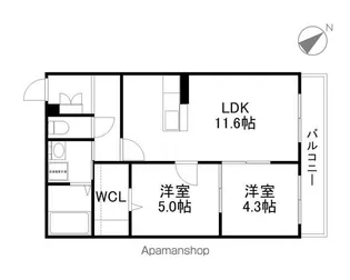 グラン ディアス【3階】の間取り