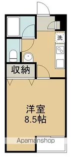 アスコット萩野町【201号室】の間取り