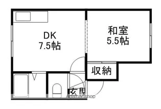 コーポフラワー【2階】の間取り