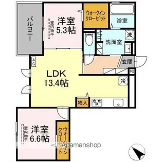 グランフィールド・イオ【3階】の間取り