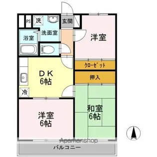 ヴィラグランテ【201号室】の間取り