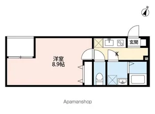 ルーモ松戸【2階】の間取り