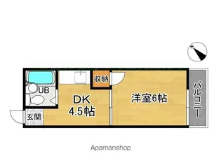 サンハイツ中村【2階】の間取り