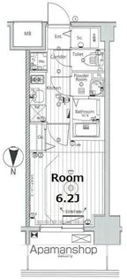 メイクス名駅南Ⅱ【6階】の間取り