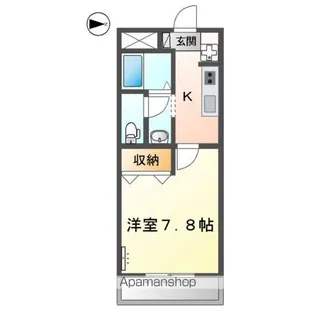 ハイムKYO【1階】の間取り