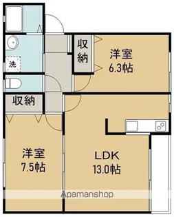 サニーコート60【1階】の間取り