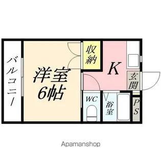 リトルハイム青江Ⅱ【3階】の間取り