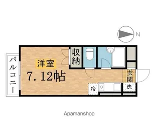 1Rの間取り画像