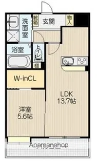 CLOWDIO熊本南【2階】の間取り