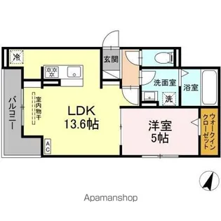 DーHILLS広沢【3階】の間取り