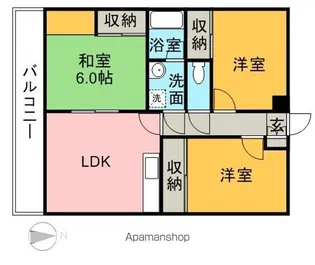 第5水野マンション【6階】の間取り