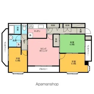 ドミノ大宮マンション【4階】の間取り