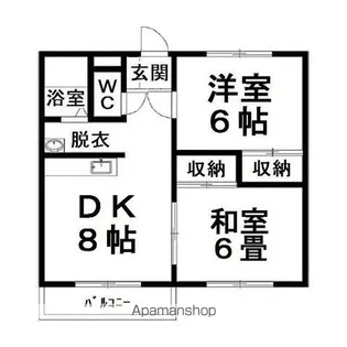 イーストプラザ【203号室】の間取り