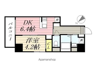 プライマル根岸【4階】の間取り