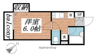グレースコーポ【1階】の間取り