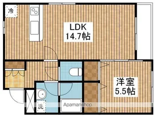 グランフィル紫竹山【3階】の間取り