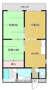 カワデンハイツⅢ【1階】の間取り