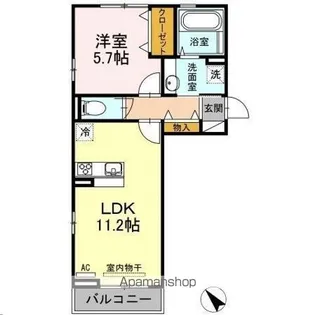 オリエント荒井西【3階】の間取り