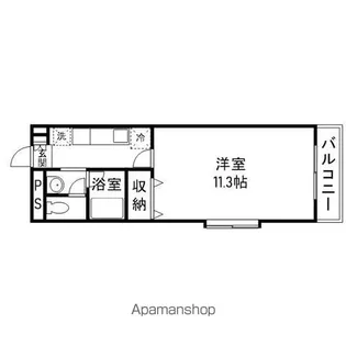 ピアシティ南方【3階】の間取り