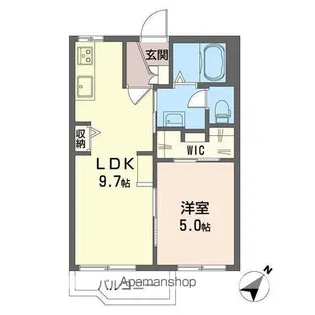 アルス内谷【203号室号室】の間取り