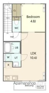 ラ・リュール宮千代【3階】の間取り