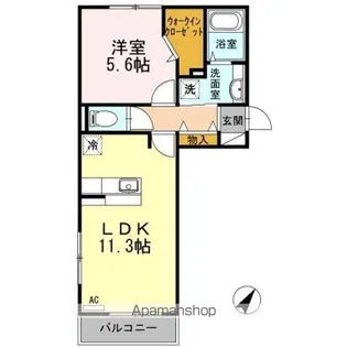 プランドール柚須駅南【2階】の間取り