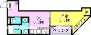 ルミナス尼崎【204号室】の間取り