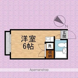 マロンハイツA【1階】の間取り