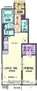 RYUSEIⅤA【107号室】の間取り