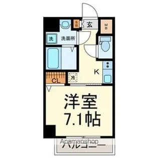 プランドール名駅【303号室号室】の間取り