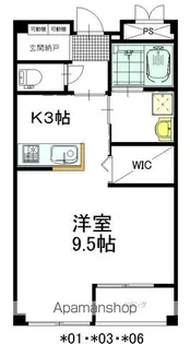 Y’Sアヴァンセ【206号室】の間取り