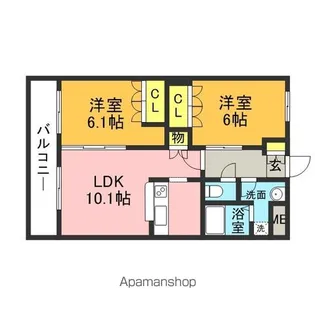 CENTURY椿B【2階】の間取り