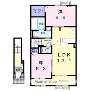 メゾン ド ノーブル【2階】の間取り