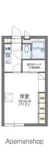 レオパレスASUKA【104号室】の間取り