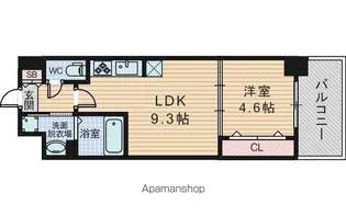 セノアタワー新大阪【7階】の間取り