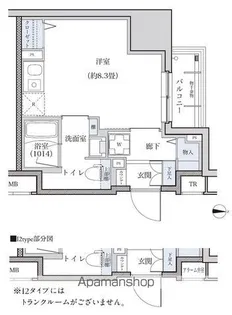 パークアクシス新栄【15階】の間取り