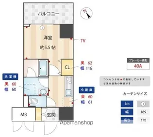 アルファレジデンシア南千住【7階】の間取り