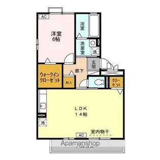 千葉県千葉市若葉区みつわ台2丁目【アパート】の間取り