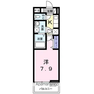 R.ヒルズ SEASONS W【102号室】の間取り