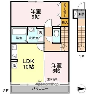 フローラ【2階】の間取り