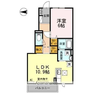 BAY BRANCHE【1階】の間取り