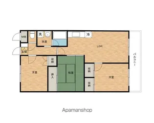 マンションぴゅあ【210号室】の間取り