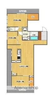 プルミエ室見【2階】の間取り