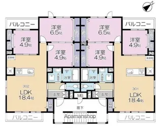 (仮称)流山PJ工事【3階】の間取り