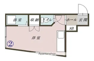 SANTA CURZ【102号室】の間取り